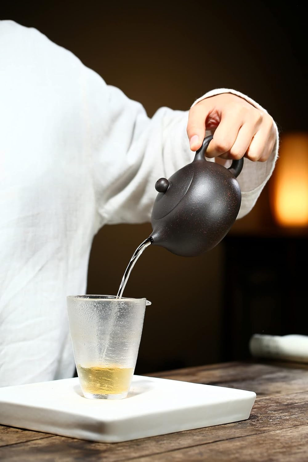 Teapot Chinese Gongfu Tea Genuine Black Sand Heijingan Tea Xishi Pots (9.5Oz/280Cc)