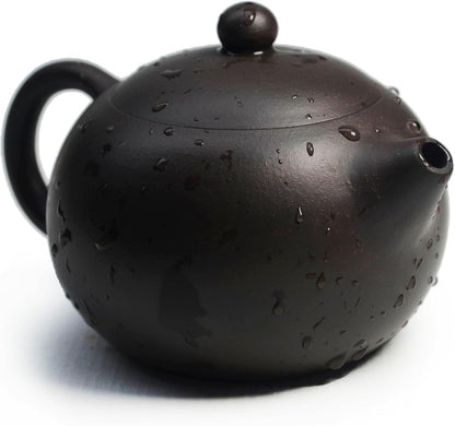 Teapot Chinese Gongfu Tea Genuine Black Sand Heijingan Tea Xishi Pots (9.5Oz/280Cc)